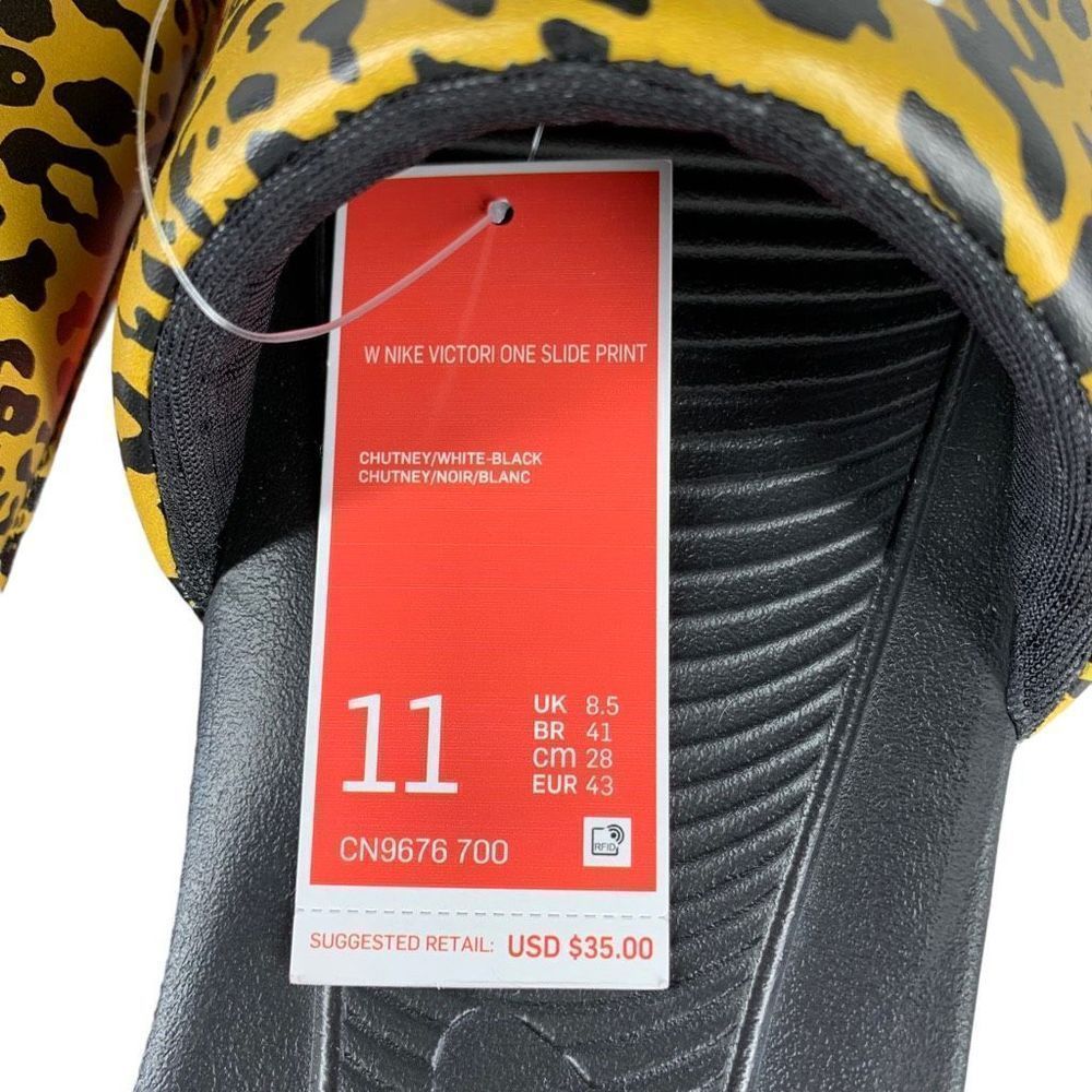 Nike Victori One Slide Leopard Women 11  NWT - Picture 6 of 6
